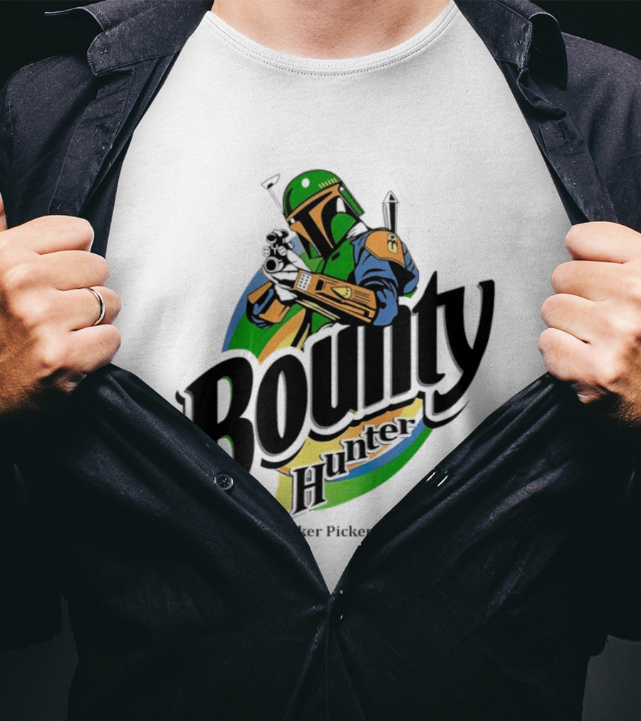 Bounty Hunter The Quicker Picker Upper Mandalorian T-Shirt