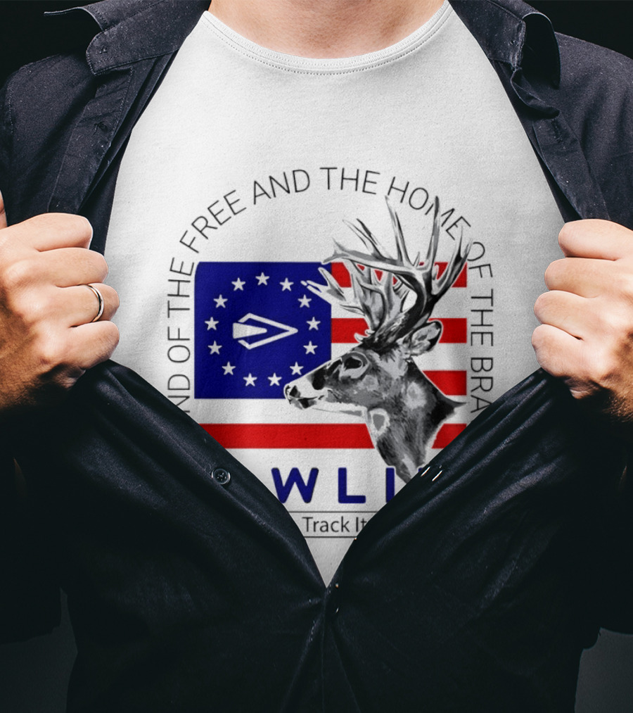 Land Of The Free Home Of The Brave Bow Life Send It Track It Grill It T-Shirt