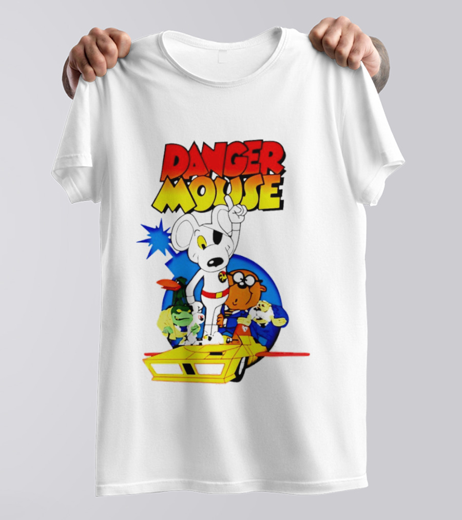 Danger Mouse Animated Character Adventure Team T-Shirt