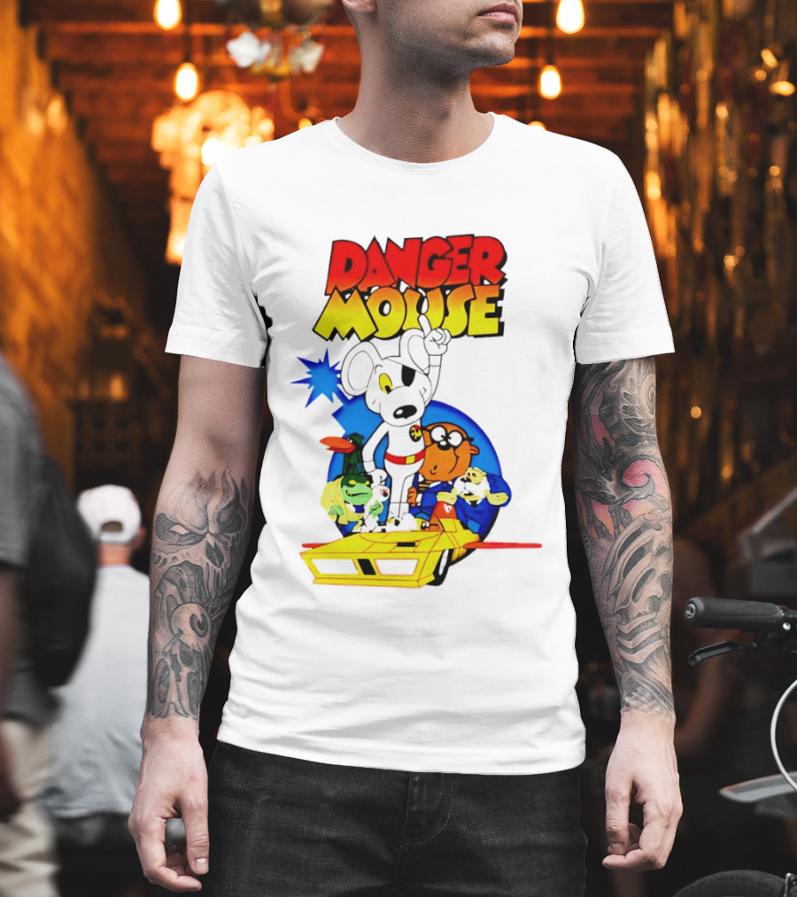 Danger Mouse Animated Character Adventure Team T-Shirt