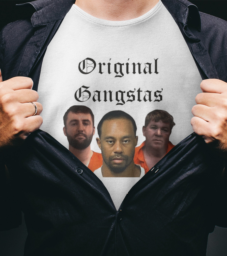 Original Gangsters Shot Scottie Scheffler Tiger Woods John Daly T-Shirt