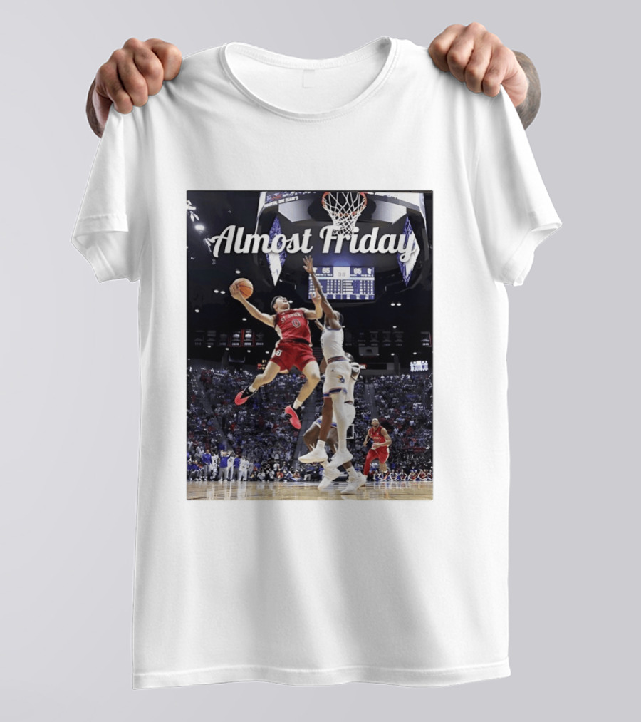 St John's Vs Kansas NCAA Basketball Almost Friday Action T-Shirt