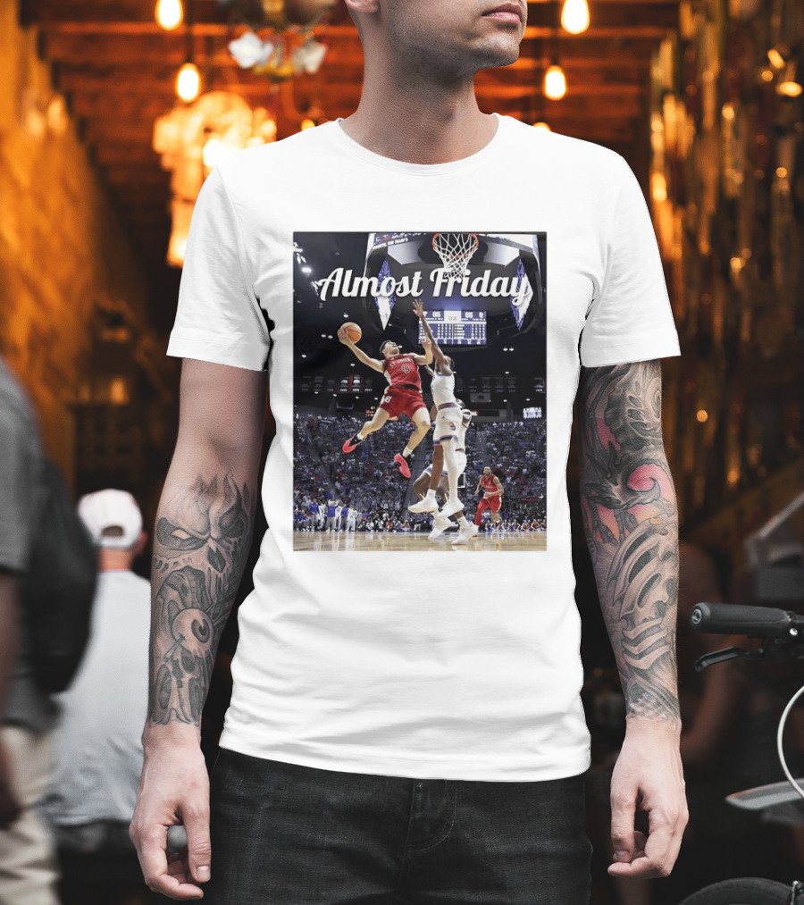 St John's Vs Kansas NCAA Basketball Almost Friday Action T-Shirt