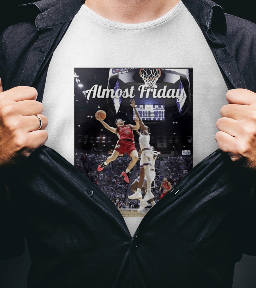 St John's Vs Kansas NCAA Basketball Almost Friday Action T-Shirt