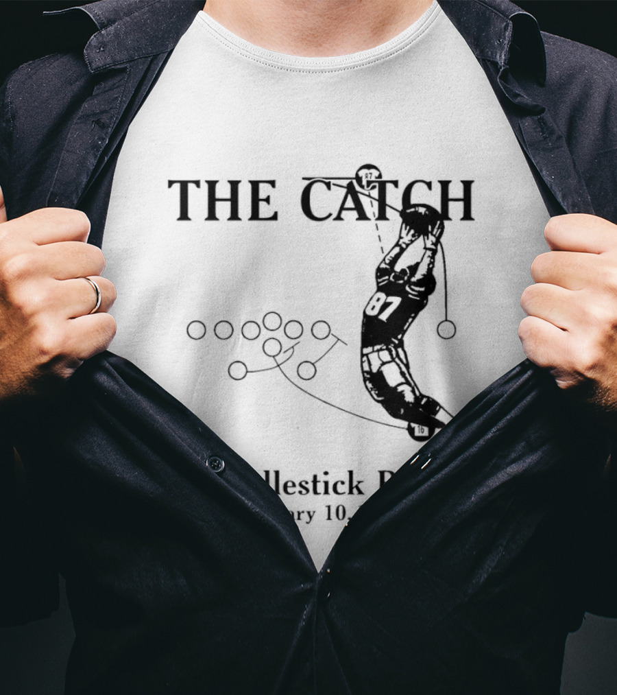 The Catch San Francisco 49ers Dwight Clark Candlestick Park January 10th 1982 Iconic Moment T-Shirt