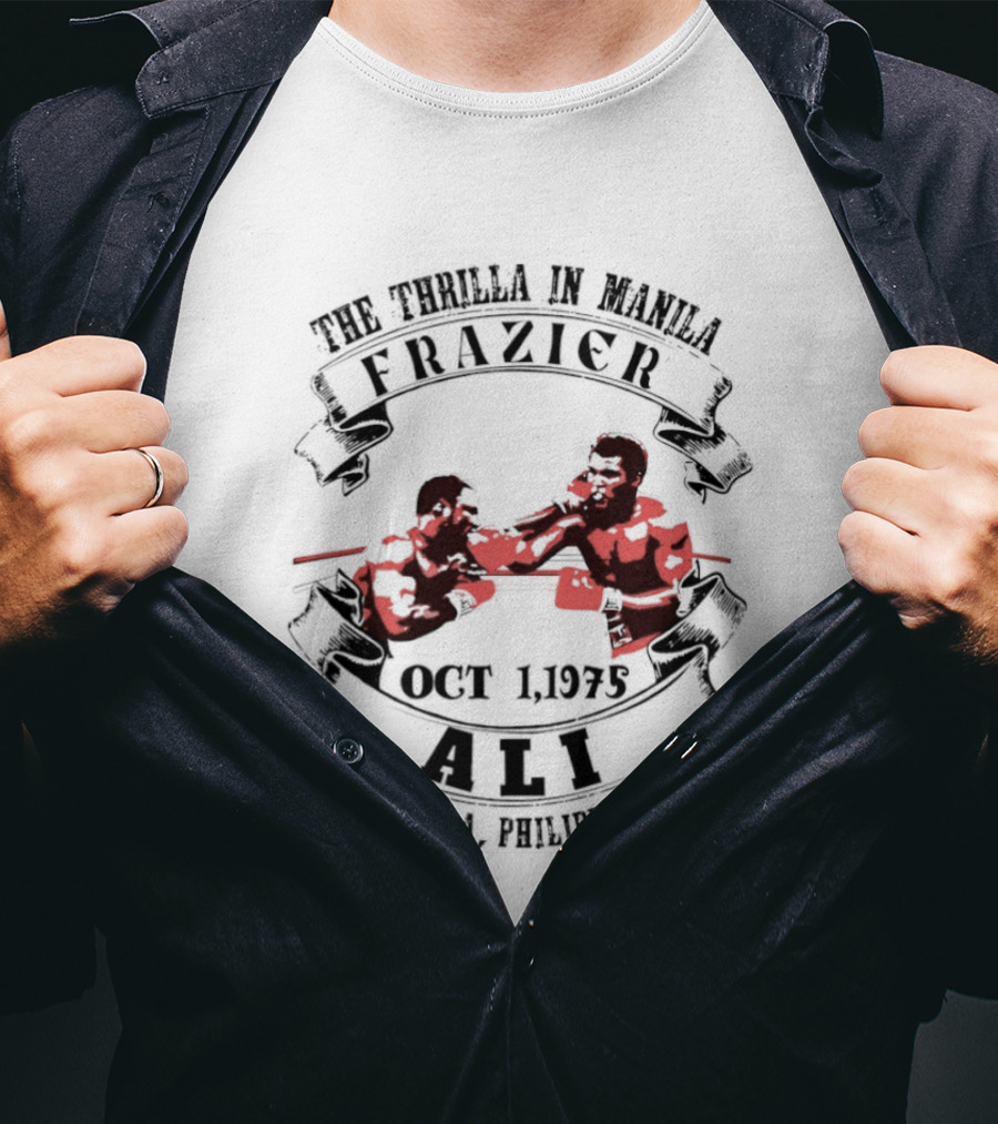 The Thrilla In Manila Frazier Vs Ali Oct 1975 Manila Philippines T-Shirt