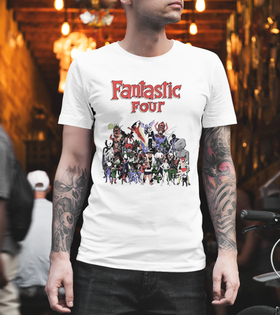 Fantastic Four Comic Characters Assembly T-Shirt