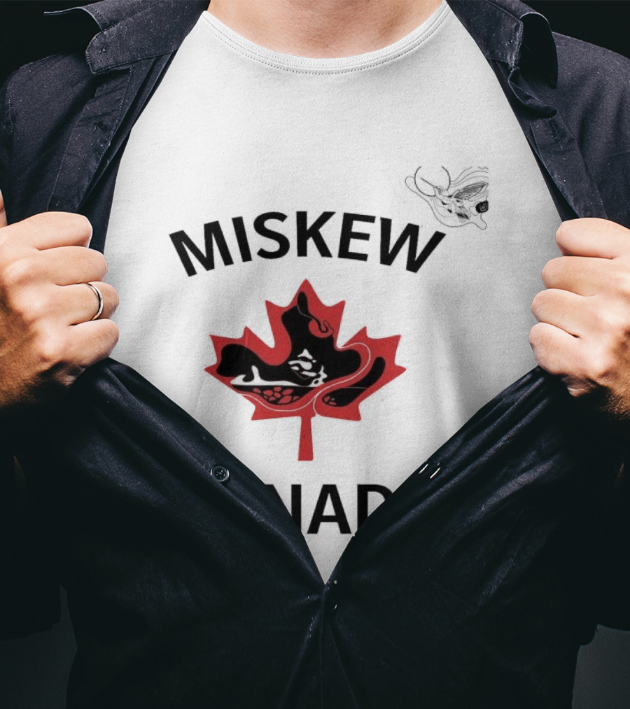 Miskew Canada Maple Leaf Moose T-Shirt