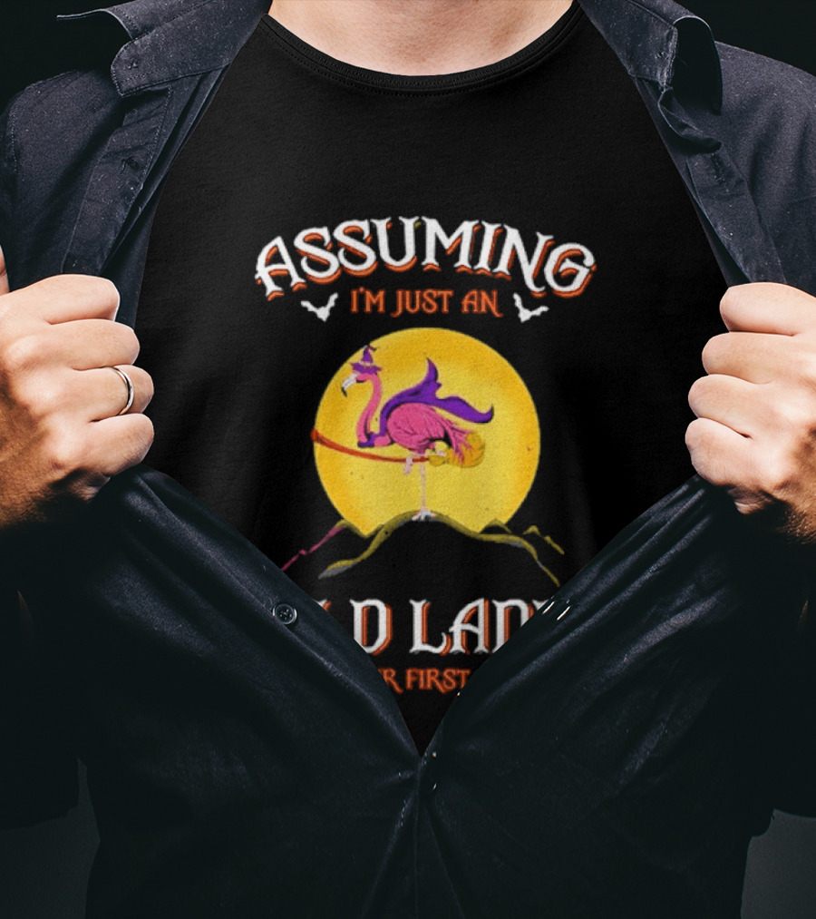 Assuming I'm Just An Old Lady Flamingo Was Your First Mistake T-Shirt