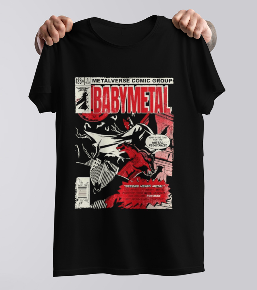 Babymetal Metalverse Comic Group 2026 Fox Man T-Shirt