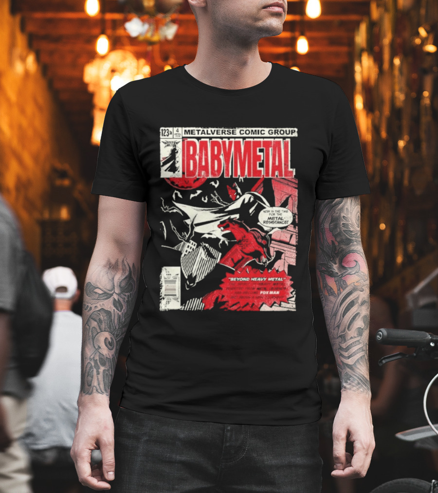 Babymetal Metalverse Comic Group 2026 Fox Man T-Shirt
