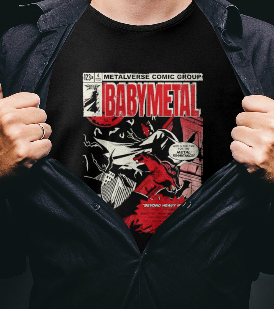 Babymetal Metalverse Comic Group 2026 Fox Man T-Shirt