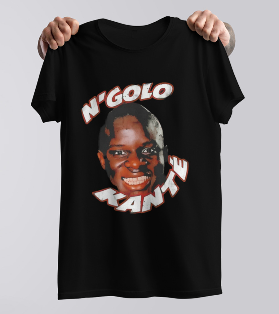 N'Golo Kante France National Soccer Star Big Face Head T-Shirt