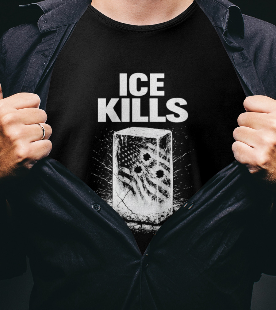 ICE KILLS American Flag Gun Control T-Shirt