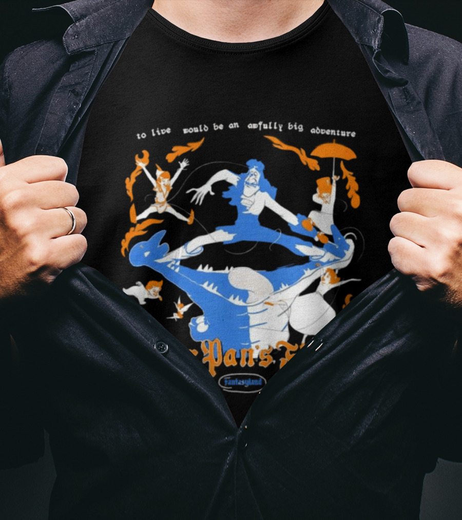 Peter Pan's Flight To Live Would Be An Awfully Big Adventure T-Shirt