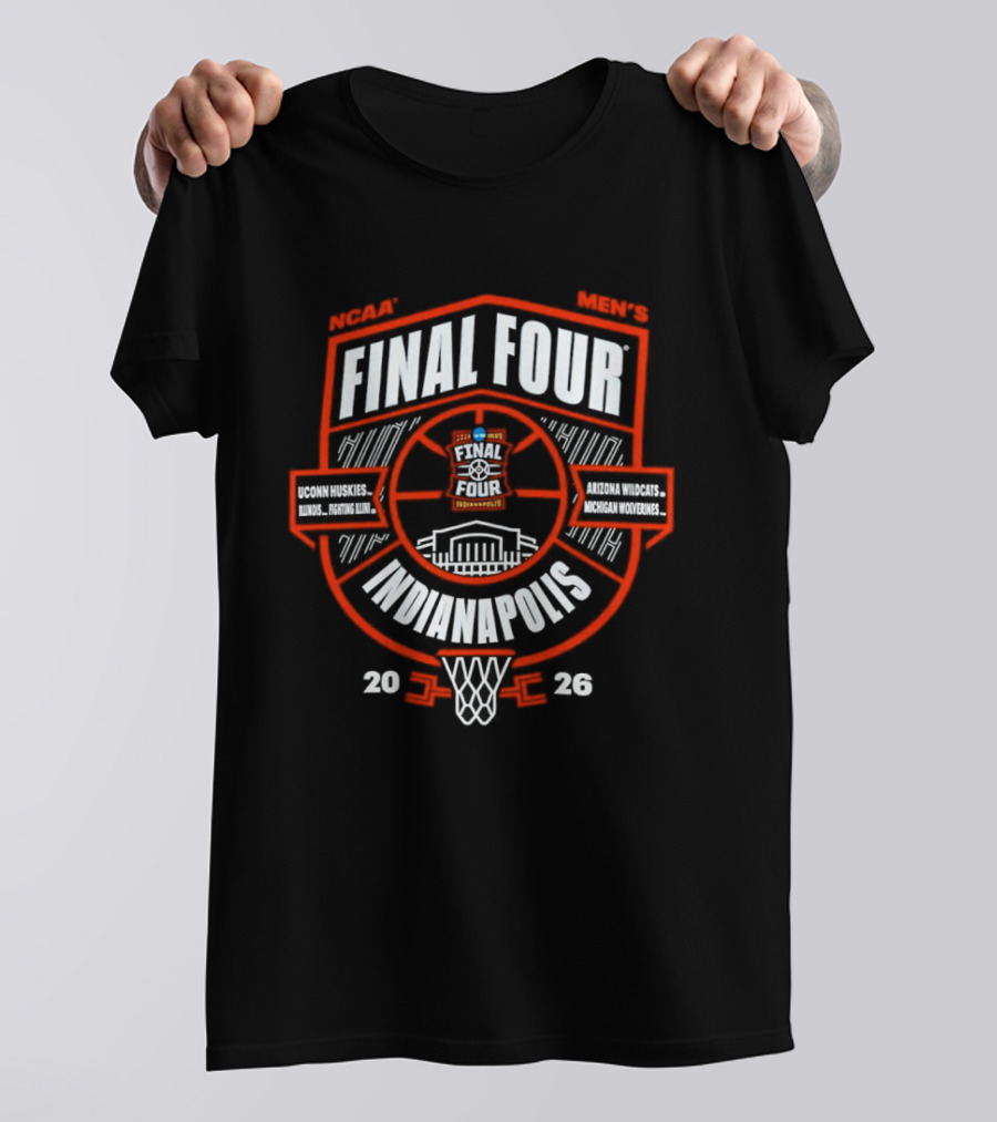 NCAA Men's Final Four Indianapolis 2026 Basketball Tournament T-Shirt
