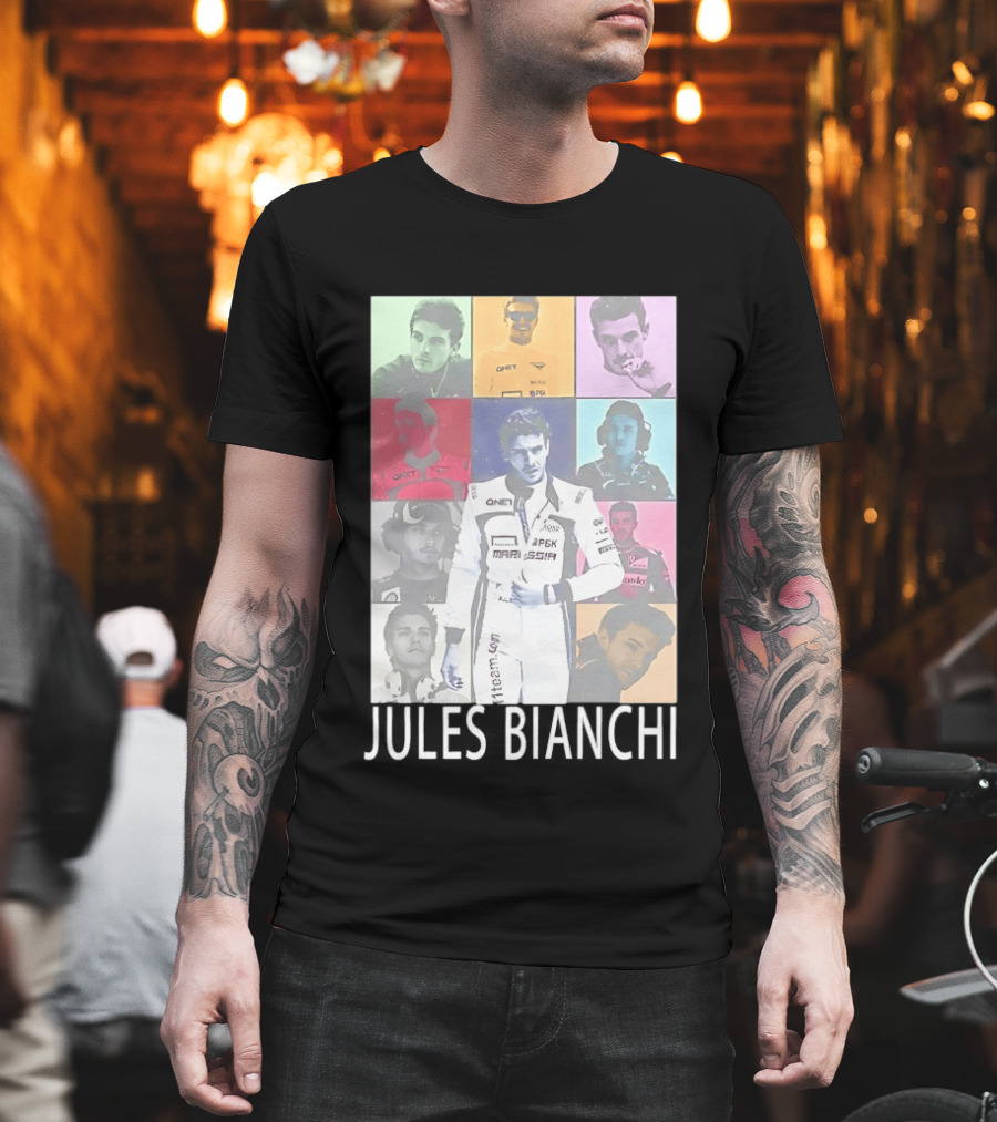 Jules Bianchi Legend The Eras Tour QNet Marussia Racing Hero Remembered T-Shirt