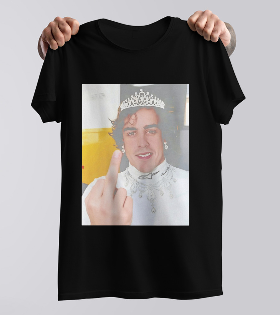 King Fernando Alonso Gesture Crown Jewel Humor T-Shirt