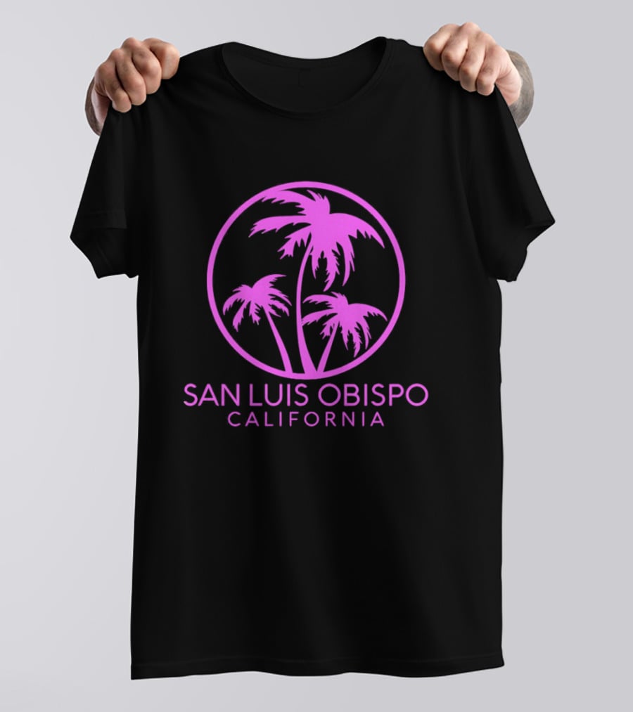 San Luis Obispo California Coconut Trees Pismo Beach Palms T-Shirt