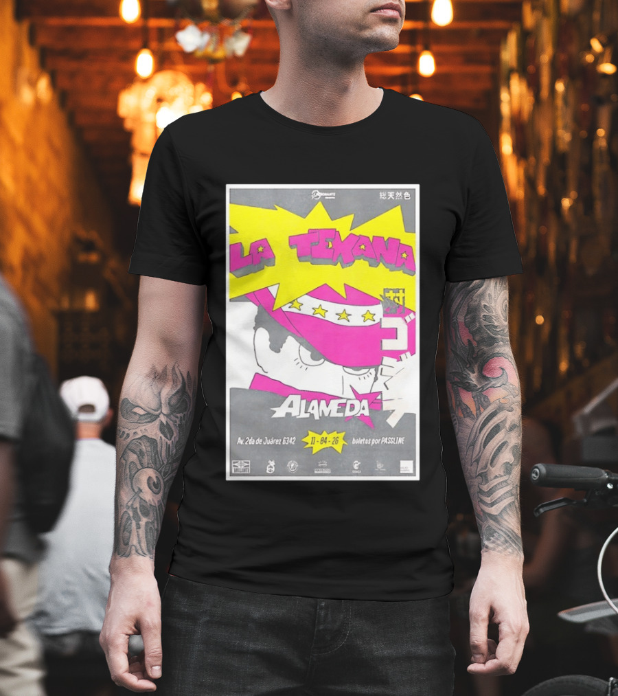 La Texana Alameda Tour April 11 2026 Puebla Mexico Av 2da De Juárez 6342 Boletos Por Passline T-Shirt