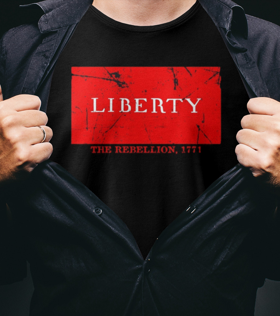 Liberty The Rebellion 1771 Red Distressed Look T-Shirt