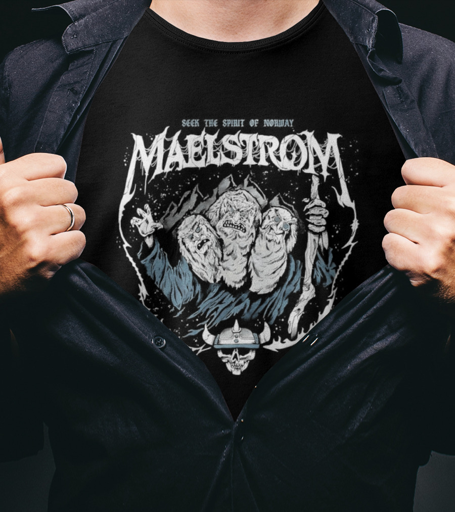 Maelstrom Seek The Spirit Of Norway Viking Adventure T-Shirt