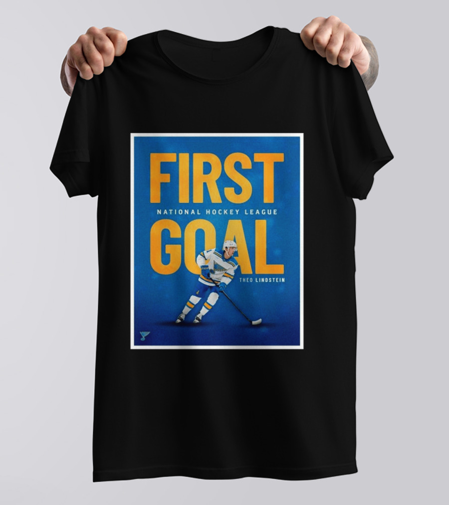 St Louis Blues First Goal National Hockey League Theo Lindstein T-Shirt