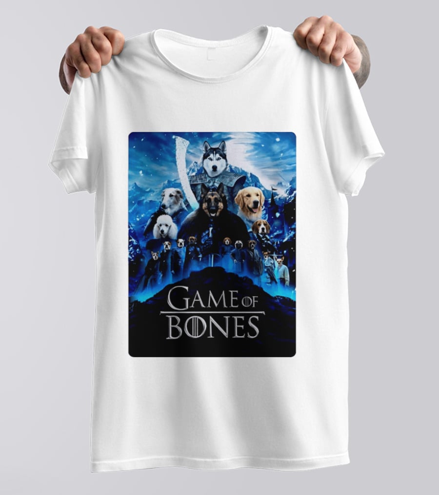 Game Of Bones Dogs Adventure With Thrones And Winter Canines T-Shirt