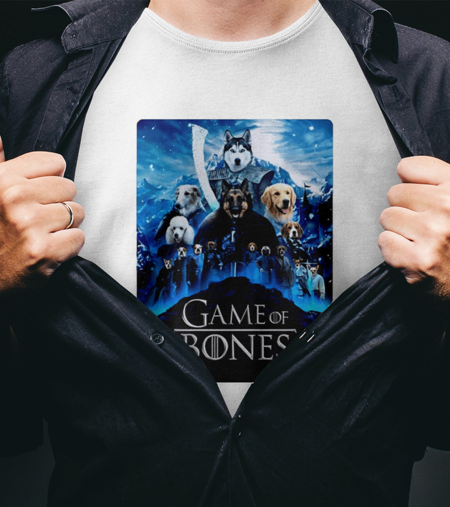 Game Of Bones Dogs Adventure With Thrones And Winter Canines T-Shirt