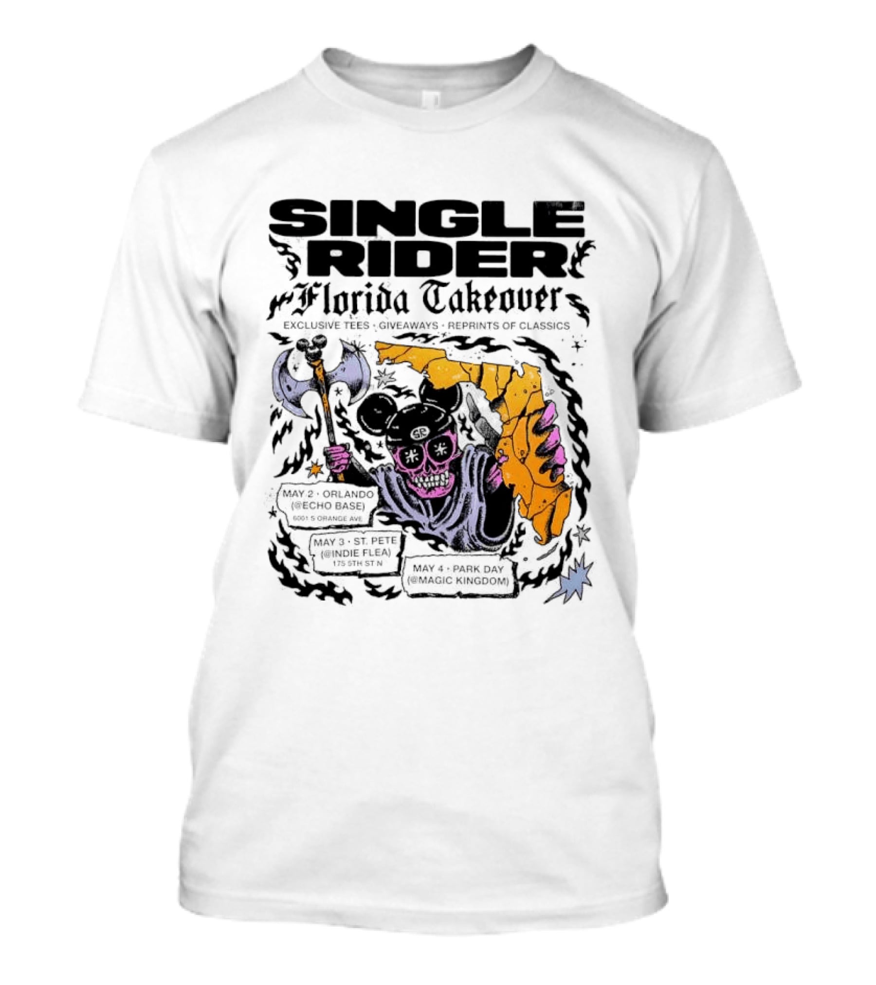 SINGLE RIDER Florida Takeover Exclusive Collectible Limited Edition T-Shirt