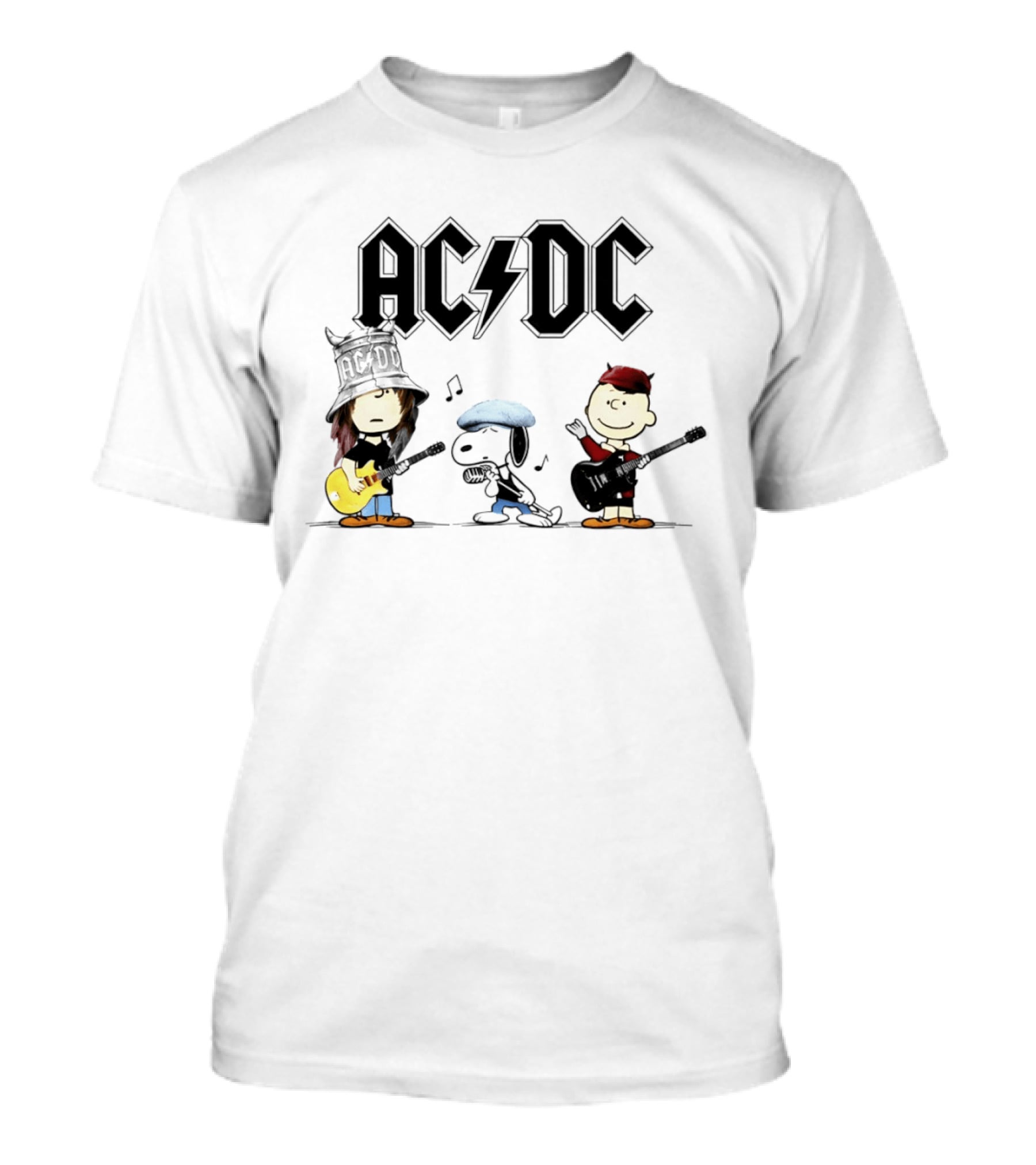 AC DC Snoopy Peanuts Band Meme T-Shirt