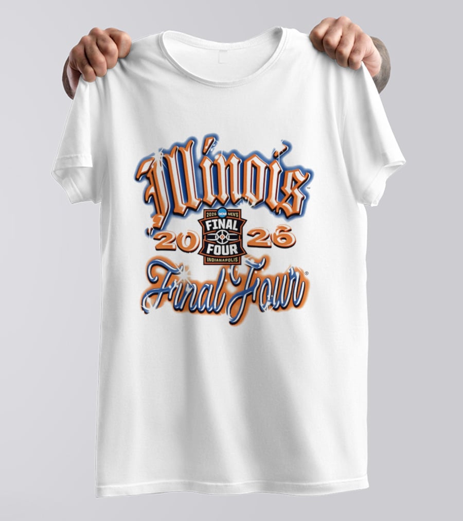 Illinois 2026 Men's Final Four Indianapolis Airbrush T-Shirt