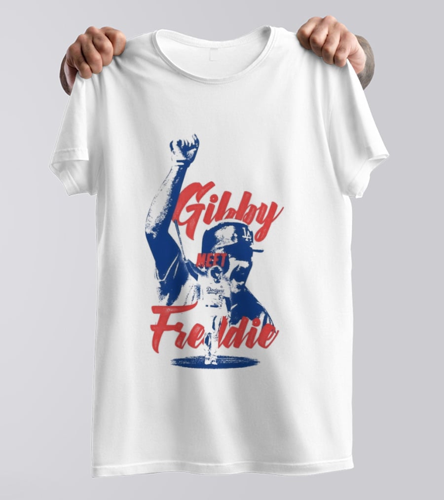 Gibby Meet Freddie Los Angeles Dodgers Baseball T-Shirt