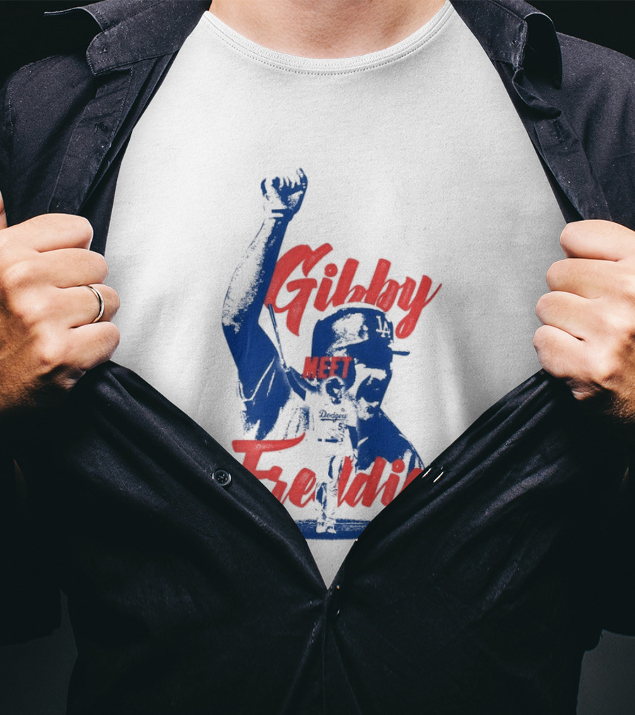 Gibby Meet Freddie Los Angeles Dodgers Baseball T-Shirt