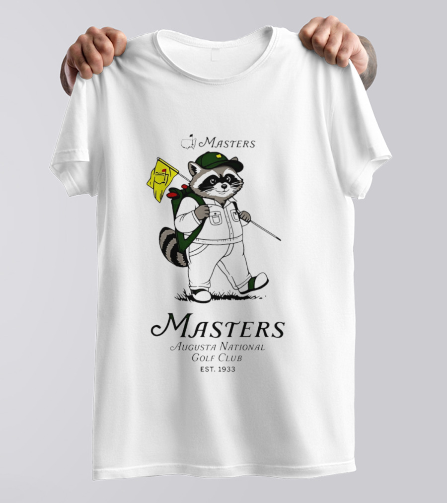 Masters Raccoon Augusta National Golf Club Est. 1933 T-Shirt