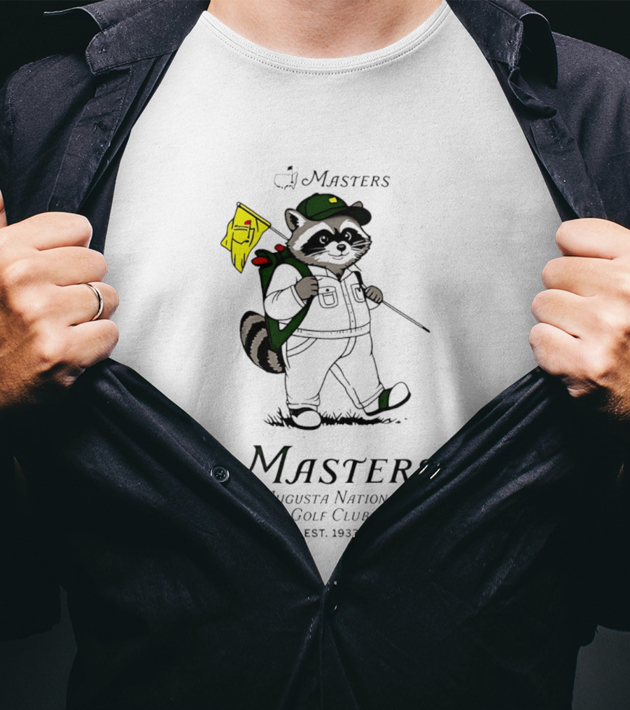 Masters Raccoon Augusta National Golf Club Est. 1933 T-Shirt