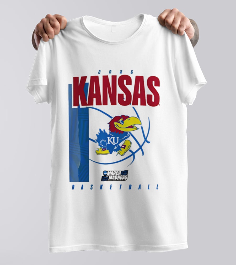 Kansas Jayhawks 2026 NCAA March Madness Basketball T-Shirt