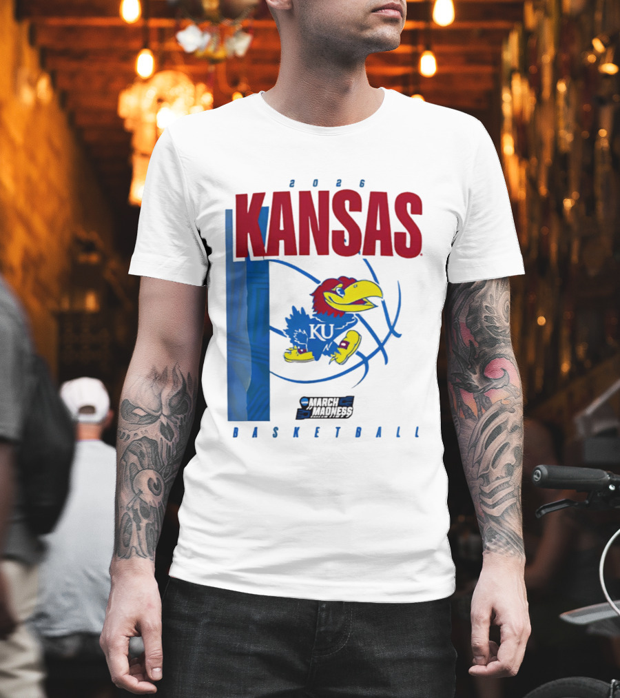Kansas Jayhawks 2026 NCAA March Madness Basketball T-Shirt