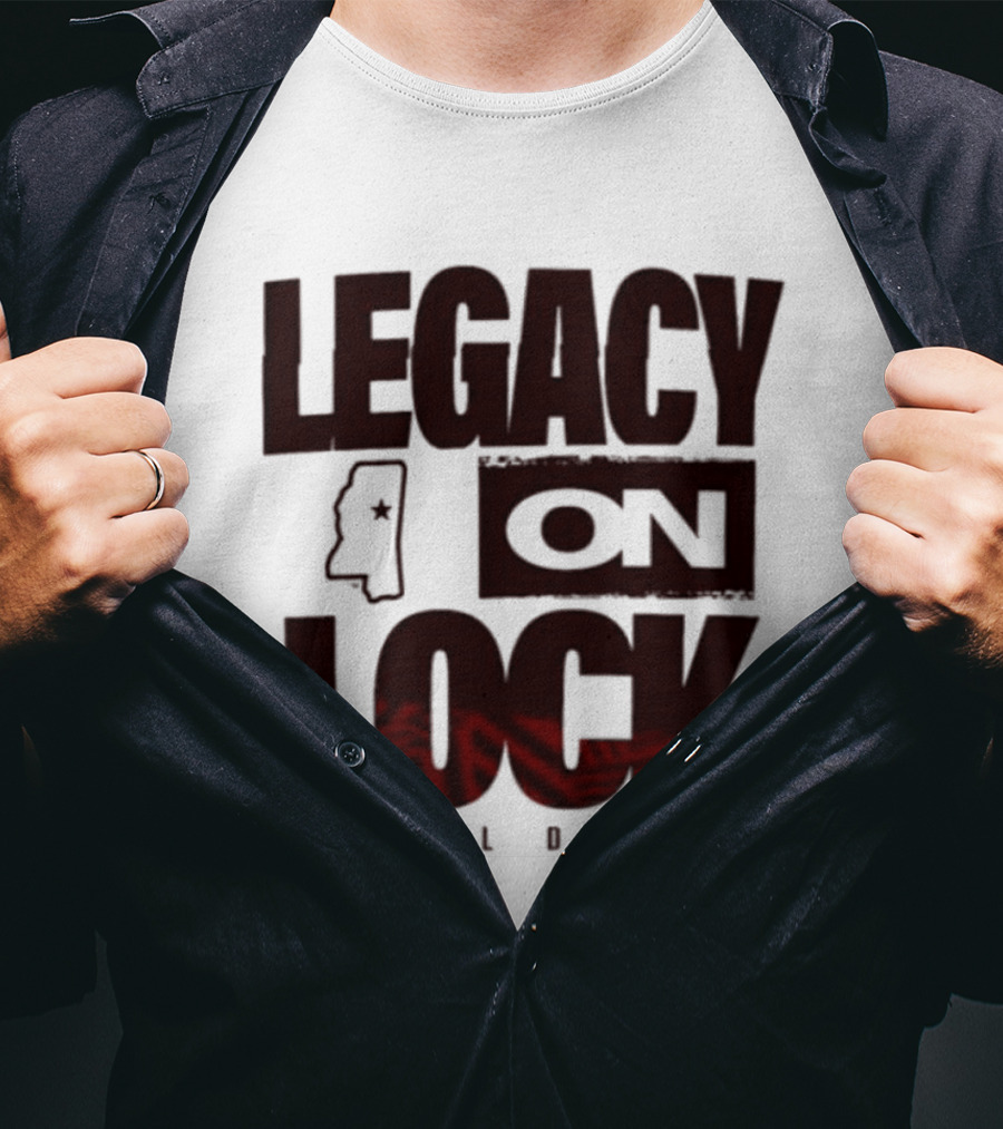 Legacy On Lock Bulldogs Mississippi T-Shirt