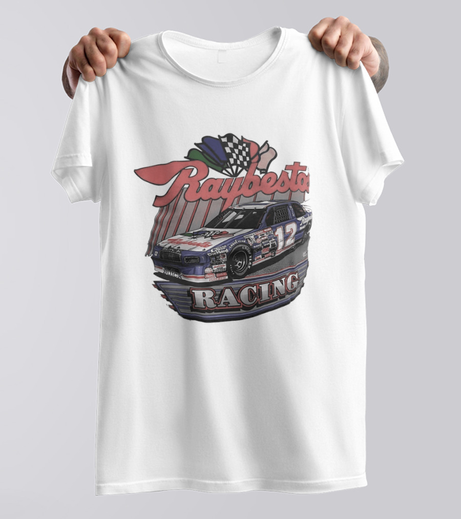 Raybestos Racing 1991 Car No. 12 Checkered Flags T-Shirt