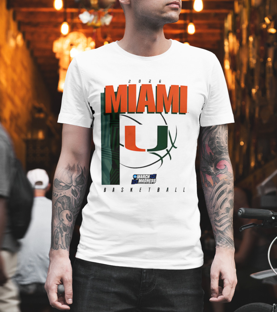 2026 Miami Hurricanes March Madness Basketball NCAA T-Shirt
