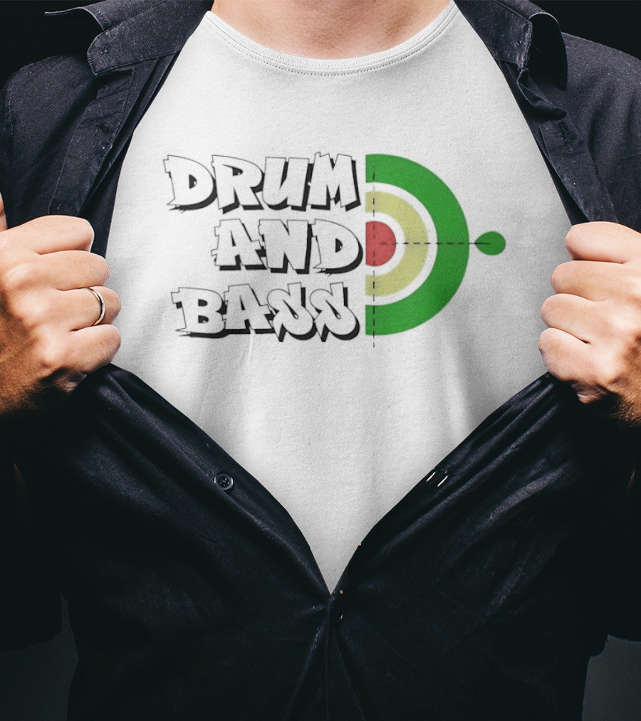 Drum And Bass Reggae Target Green Yellow Red T-Shirt