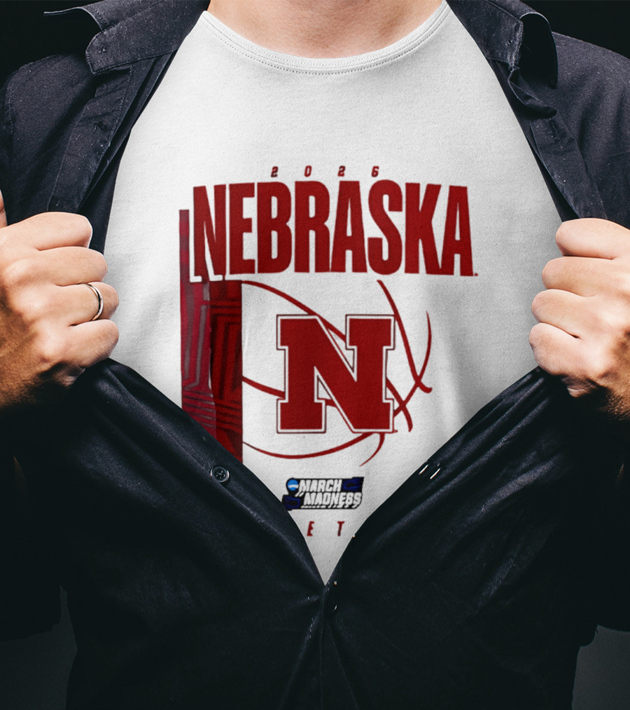 Nebraska Huskers 2026 March Madness Basketball NCAA T-Shirt