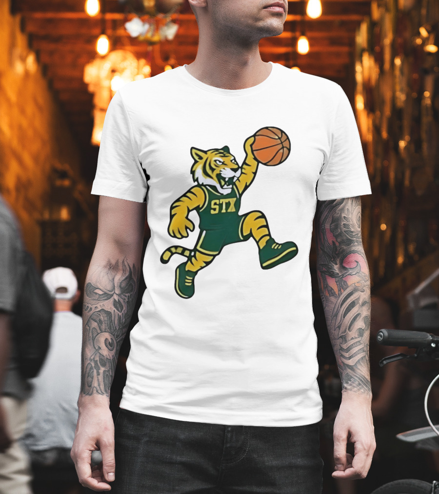 Northern Michigan Wildcats Basketball STX Tiger Dunking T-Shirt