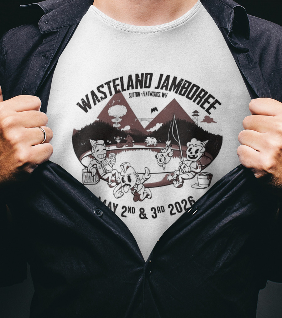Wasteland Jamboree Sutton Flatwoods May 2nd & 3rd 2026 T-Shirt