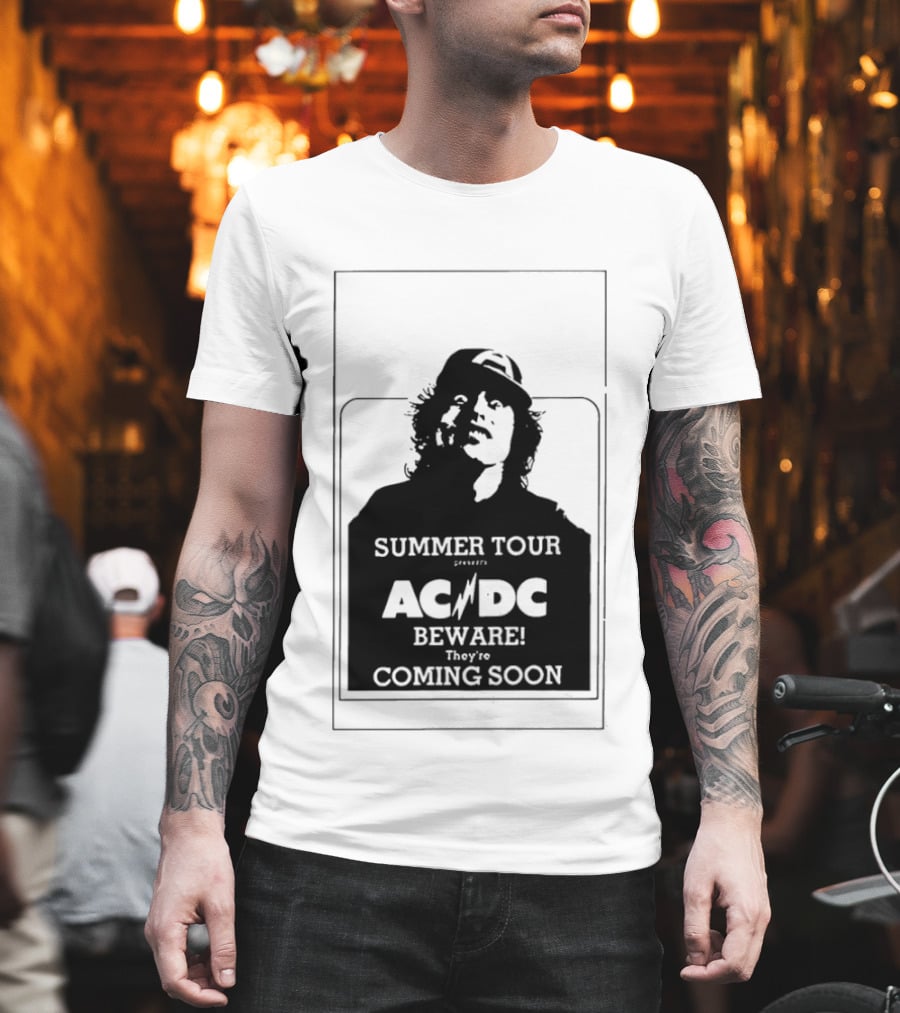 AC DC Summer Tour Beware Coming Soon T-Shirt