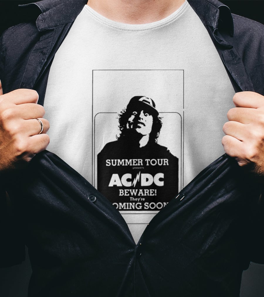 AC DC Summer Tour Beware Coming Soon T-Shirt