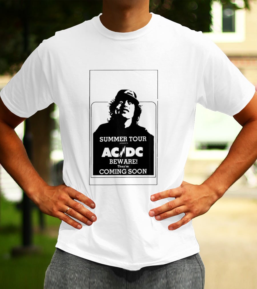 AC DC Summer Tour Beware Coming Soon T-Shirt