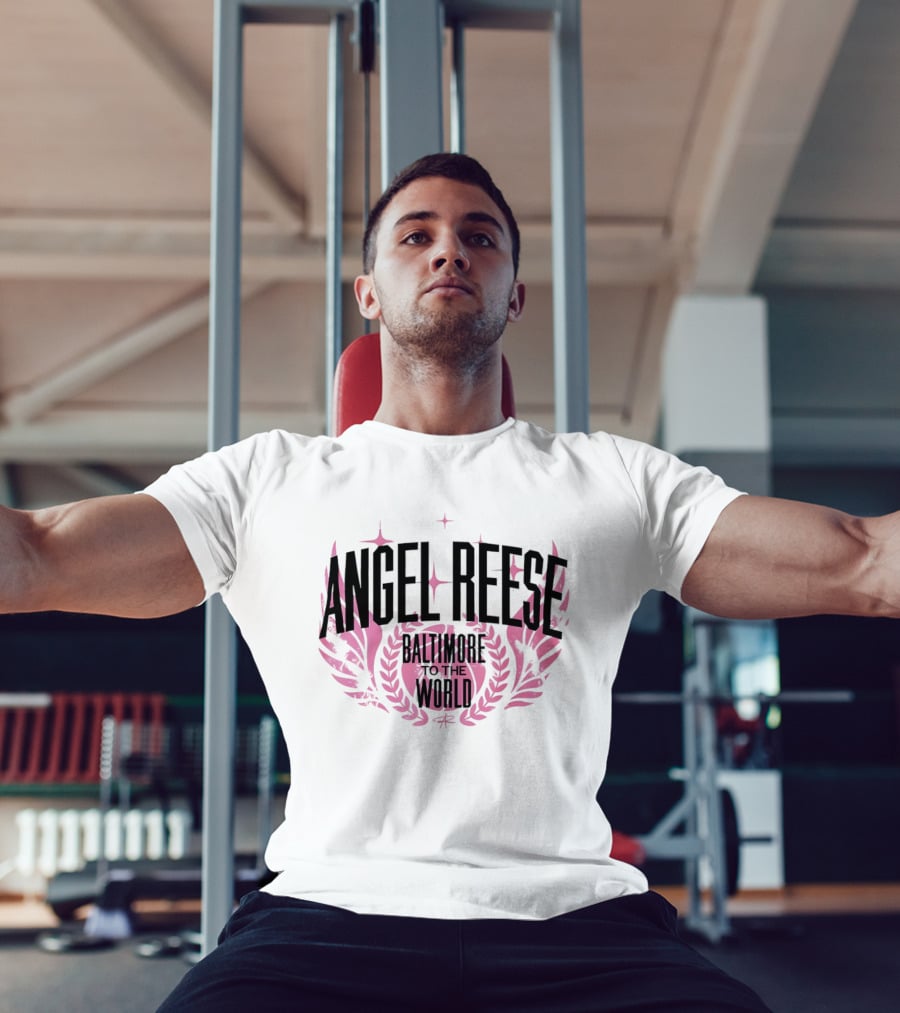 Angel Reese Baltimore To The World Basketball Wings And Stars T-Shirt