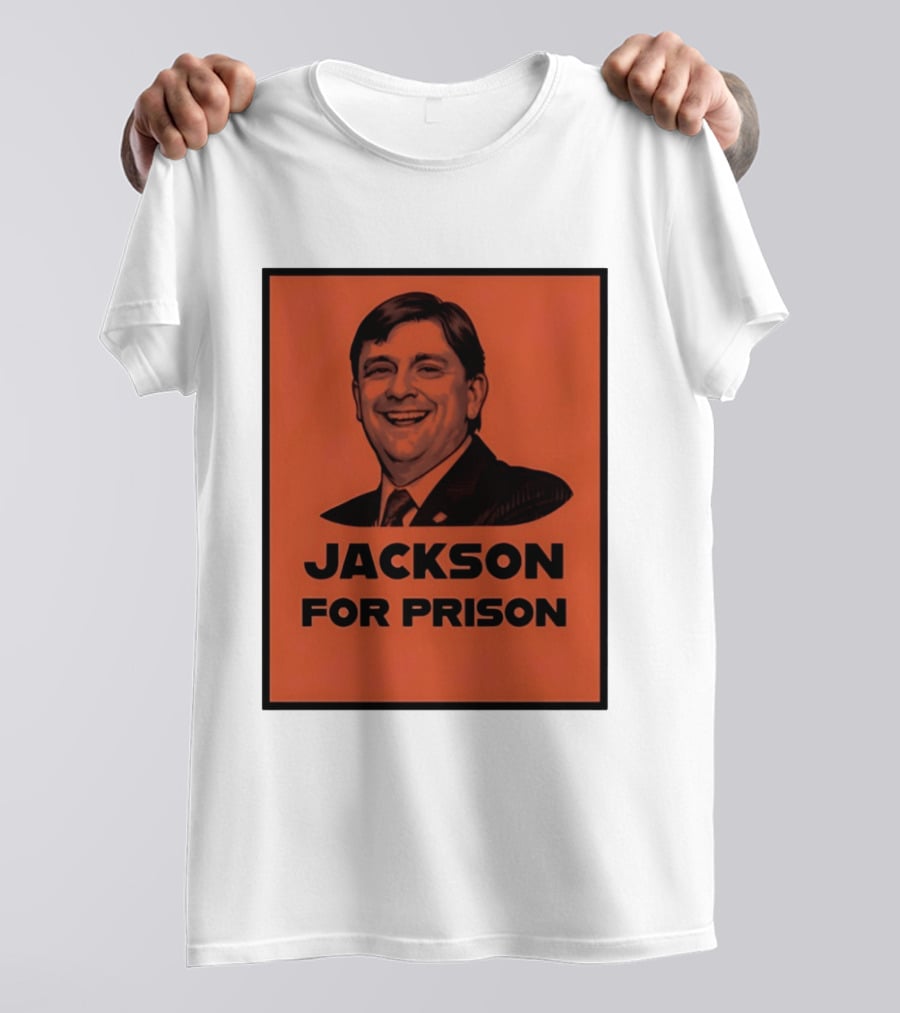 Jackson For Prison Political Satire Red T-Shirt